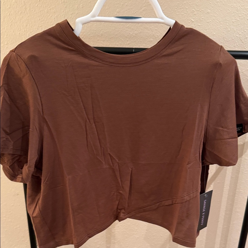 Savage X Fenty Chocolate Brown Crop Top